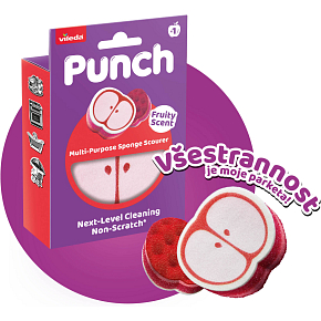Vileda Punch dish sponge with apple scent, 1 piece Vileda Punch dish sponge with apple scent, 1 piece