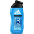 Adidas 3 After Sport shower gel for body and hair for men 250 ml