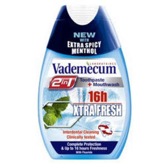Vademecum Xtra Fresh z2v1 16h toothpaste and mouthwash in one 75 ml