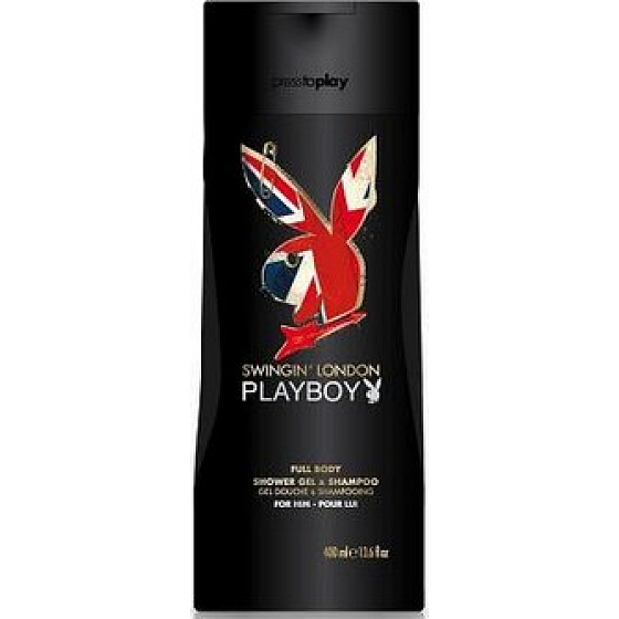 Playboy London Swingin 2in1 shower gel and shampoo for men 250 ml