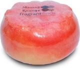 Fragrant Golden Balls Glycerine massage soap with a sponge filled with the scent of Beckham Classic perfume in bright red 200 g