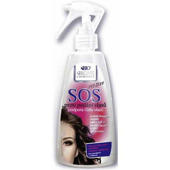 Bione Cosmetics SOS against hair loss and to support hair growth for women 200 ml spray