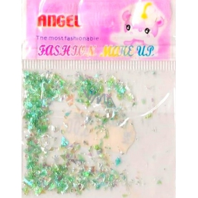 Angel nail decorations pieces light green 1 pack