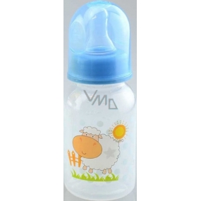 First Steps Feeding Bottle 0+ baby bottle with silicone pacifier Kravička 150 ml