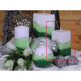 Lima Verona candle green prism 65 x 120 mm 1 piece