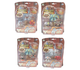 Gormiti Mythos collectible figures with cards 4 pieces different types, recommended age 4+