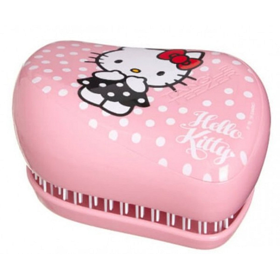Tangle Teezer Compact Professional compact hair brush, Hello Kitty pink