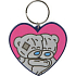 Me to You Keychain PVC heart 6 cm