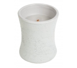 WoodWick Wood Smoke - Cedar smoke scented candle with wooden wick and lid small 85 g