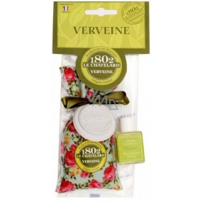 Le Chatelard Verbena and Lemon cloth bag filled with fragrant mixture 18 g + perfumed seal with fragrance 12 ml, gift set