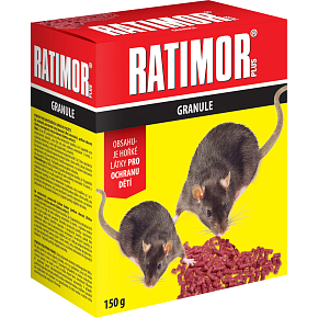 Ratimor Plus Bromadiolone rodent bait, granules, 150 g