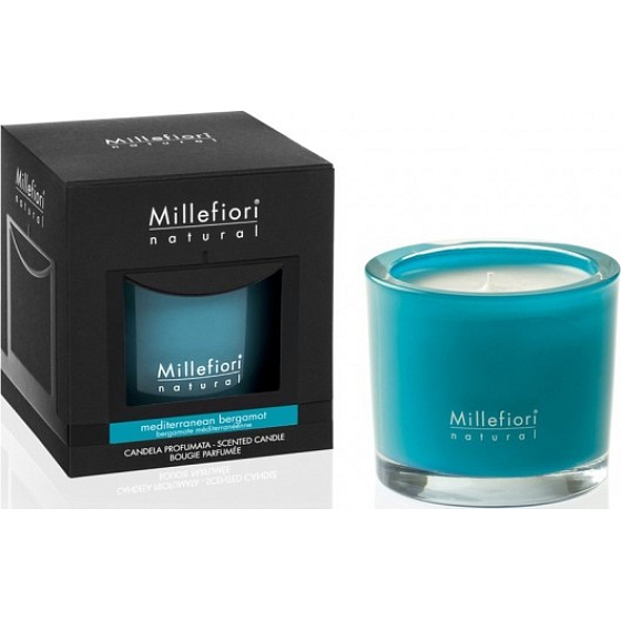 Millefiori Milano Natural Mediterranean Bergamot - Mediterranean bergamot bergamot Scented candle burns up to 60 hours 180 g