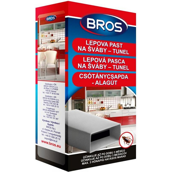Bros Glue cockroach trap - tunnel 1 piece