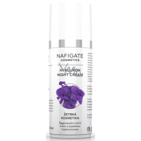 Nafigate Cosmetics Hyaluron regenerating night cream with hyaluronic acid, smoothes deep and fine wrinkles 50 ml