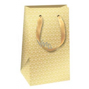 Ditipo Gift paper bag 12 x 20 x 8 cm gold white ornaments
