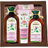 Green Pharmacy Burdock and Wheat Protein anti-hair loss shampoo 350 ml + conditioner - mask 300 ml + Rose wax hand and nail cream 100 ml + 5 oils lip balm 3.6 g, cosmetic set