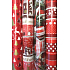 Zöwie Gift wrapping paper 70 x 500 cm Christmas red white stripes with stars and polka dots