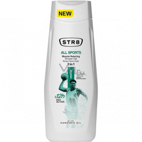 Str8 All Sports 3-in-1 Shower Gel for Men 400 ml