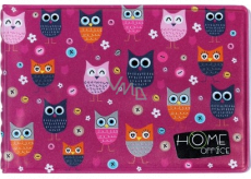 Albi Case for business cards, owls 9.5 cm x 7 cm