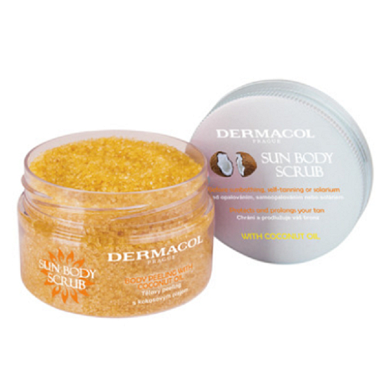 Dermacol Sun Body Scrub body peeling with coconut oil 200 g