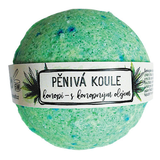 Bohemia Gifts Cannabis Hemp Oil Fizzy Foaming Ball 100 g