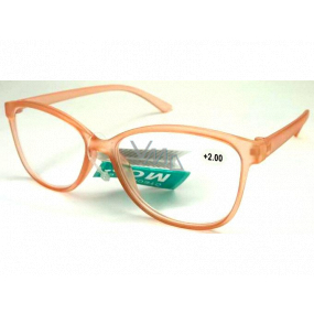 Berkeley Reading glasses +2.5 plastic old pink transparent 1 piece MC2191
