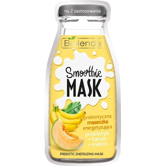 Bielenda Smoothie Mask Banana + Watermelon + Probiotics energizing face mask 10 g