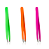Donegal Neon-Show Tweezers oblique 9,5 cm different colours