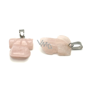 Rosemary Frog for happiness pendant natural stone approx. 20 x 15 mm, love stone