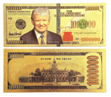 Talisman Gold plastic banknote 1 00 000 USD