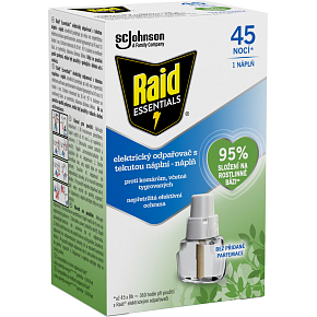 Raid Essentials Replacement Refill for Electric Vaporizer, 21 ml, 45 nights