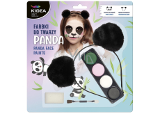 Kidea Panda face paints + sponge + brush + headband, creative set