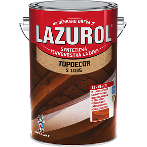 Lazurol Topdecor S1035 thin-film stain for wood T025 cherry, 4.5 l