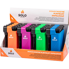 Solo rotary lighter, 19 cm, various colors Solo rotary lighter, 19 cm, various colors