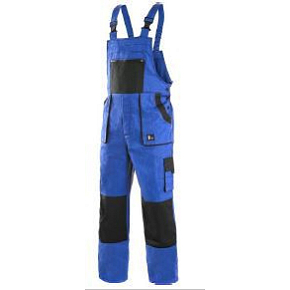 Work Pants with Bib BAL Luxy Robin, Blue-Black, Men's, Size 68