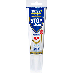 Ceys Stop Mold Sanitary Silicone, Transparent, Tube 125 ml Ceys Stop Mold Sanitary Silicone, Transparent, Tube 125 ml