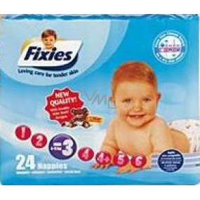 Fixies Active Life 3 Midi 4 - 9 kg diapers 24 pieces