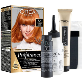 Loreal Paris Préférence hair color 7.4 Dublin Intense copper