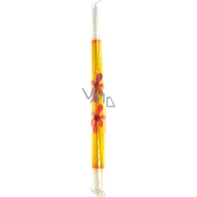 Application Flower Mix conical candle 30 cm