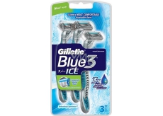 Gillette Blue 3 Ice holítka 3 břity pro muže 3 kusy