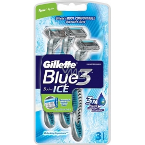 Gillette Blue 3 Ice razors 3-edged for men 3 pieces