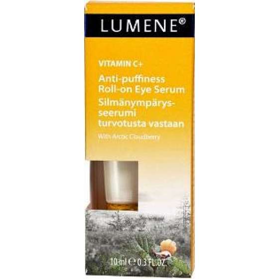 Lumene Vitamin C + Anti-Puffiness anti-swelling roll-on eye serum 10 ml