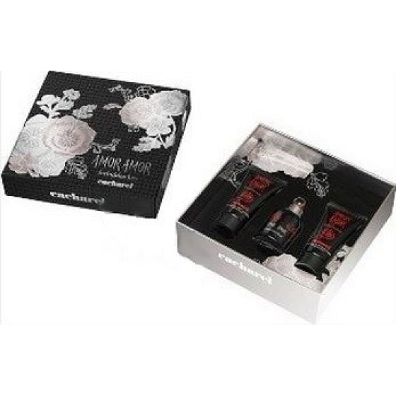 Cacharel Amor Amor Forbidden Kiss EdT 30 ml eau de toilette Ladies + 2 x Body Lotion 50 ml