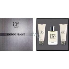 Giorgio Armani Acqua Di Gio Essenza perfumed water 75 ml + shower gel 75 ml + aftershave 75 ml, gift set for men