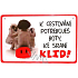 Nekupto Humor in the Czech Republic humorous sign 15 x 10 cm 1 piece