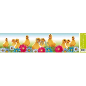 Window foil without glue strip Easter animals ducks colorful flowers 1 piece