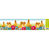 Window foil without glue strip Easter animals ducks colorful flowers 1 piece