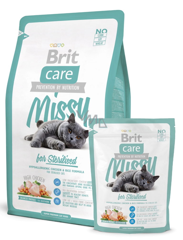 Brit Care Missy Sterilized Chicken + rice for sterilized cats 2 kg