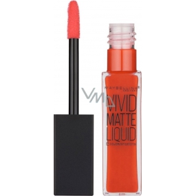 Maybelline Color Sensational Vivid Matte Liquid Lipstick Lip Gloss 25 Orange Shot 7.7 ml