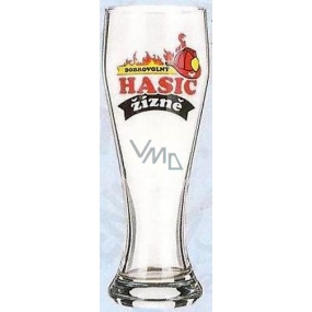 Nekupto Gifts with humor Beer glasses humorous Volunteer firefighter thirst 0.6 l